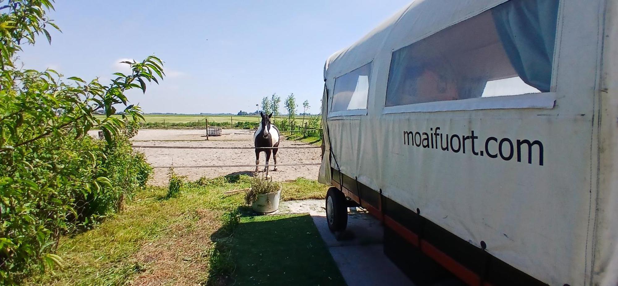 De Huifkar, Trekkershut Bij Sneek Hotel Hommerts Kültér fotó